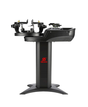 Intelligent racket stringing machine