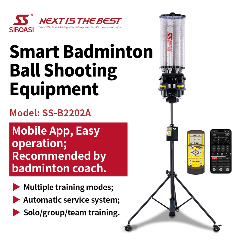 B2202A 14-Point Drill Programming & APP Control Intelligent Badminton Ball Machine