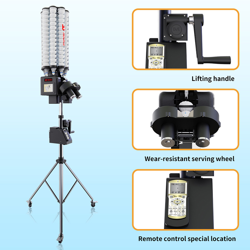 B5 21-Point Programmable & 0.75s Fast Release Advanced Badminton Feeder Machine