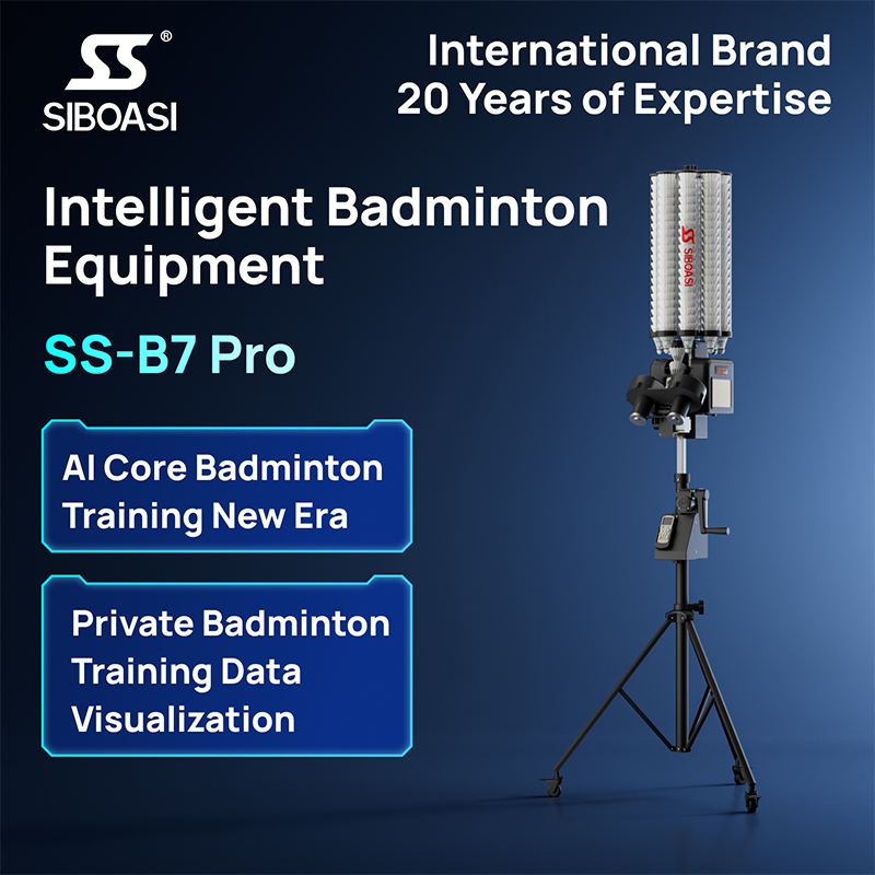 B7 Pro Voice, APP & WeChat Mini Program Control AI Badminton Machine