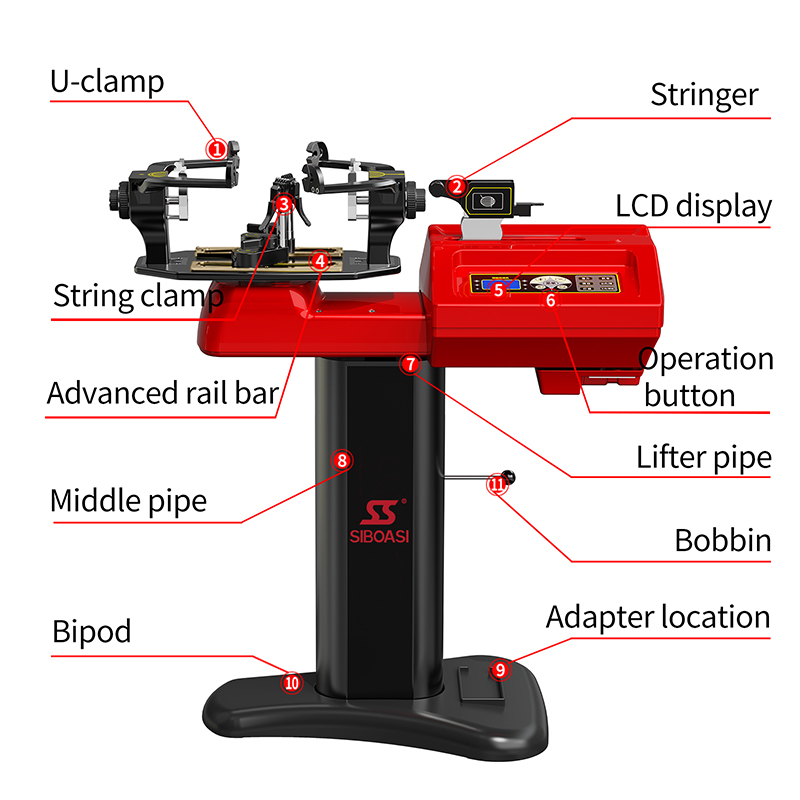 SS-S3 Smart Panel Badminton Stringing Machine with Intelligent Wire Management