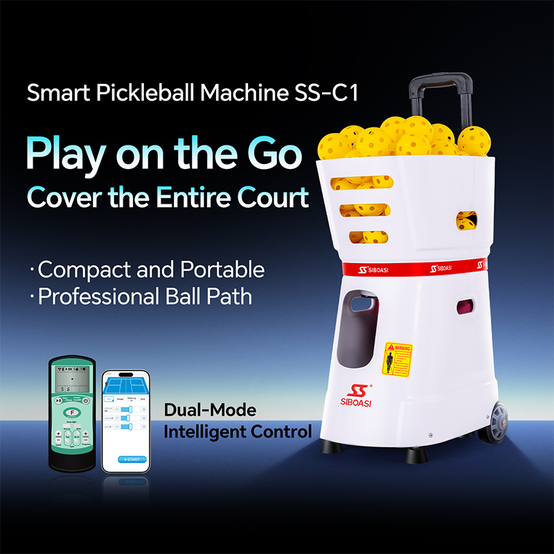 C1 APP & Wireless Remote Control Entry-Level Smart Pickleball Training Machine