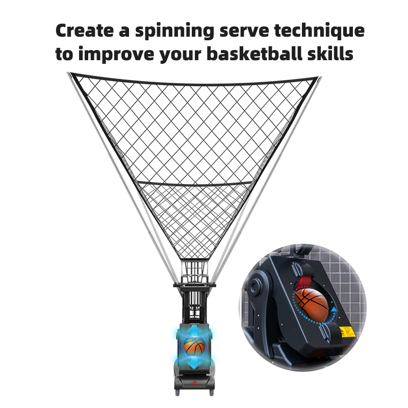 K2101 Multi-Level Speed, Angle & Spin Control Basketball Serving Machine