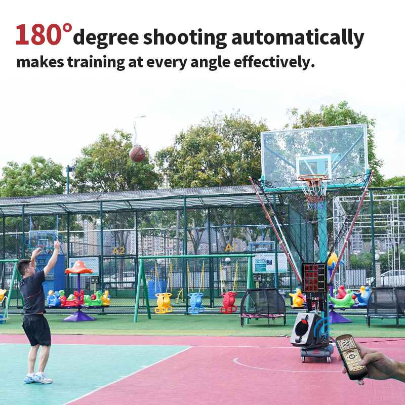 K2100A Basketball Machine with LED Score Display & Real-Time Hit Rate Tracking