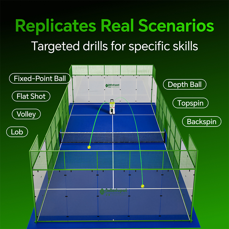 TB1 Remote & APP Controlled Solo Training Entry-Level Padel Ball Machine