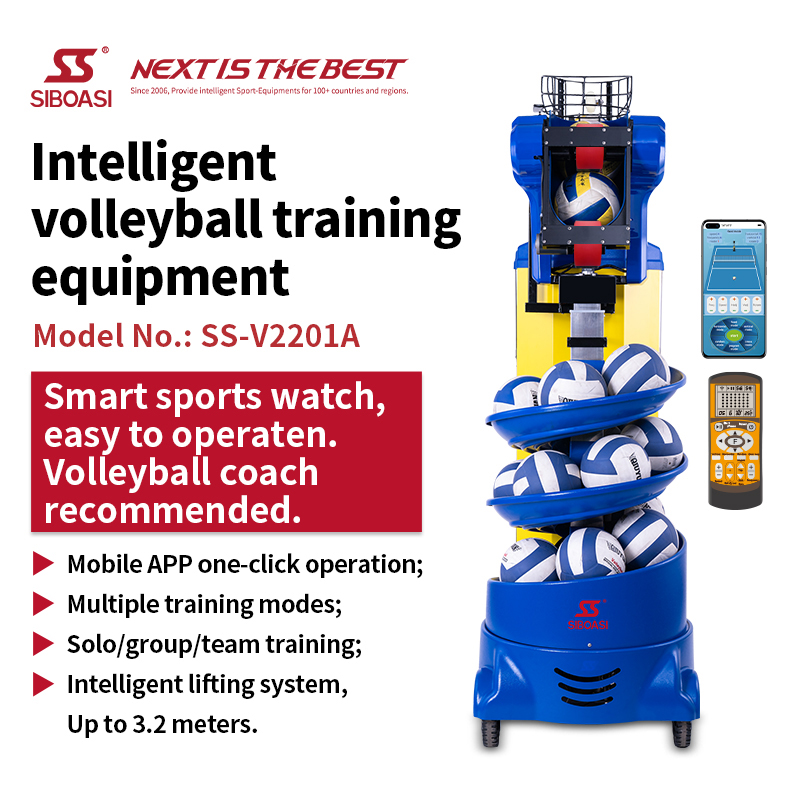V2201A 35-Point Programming & APP-Controlled Drill System Smart Volleyball Training Machine