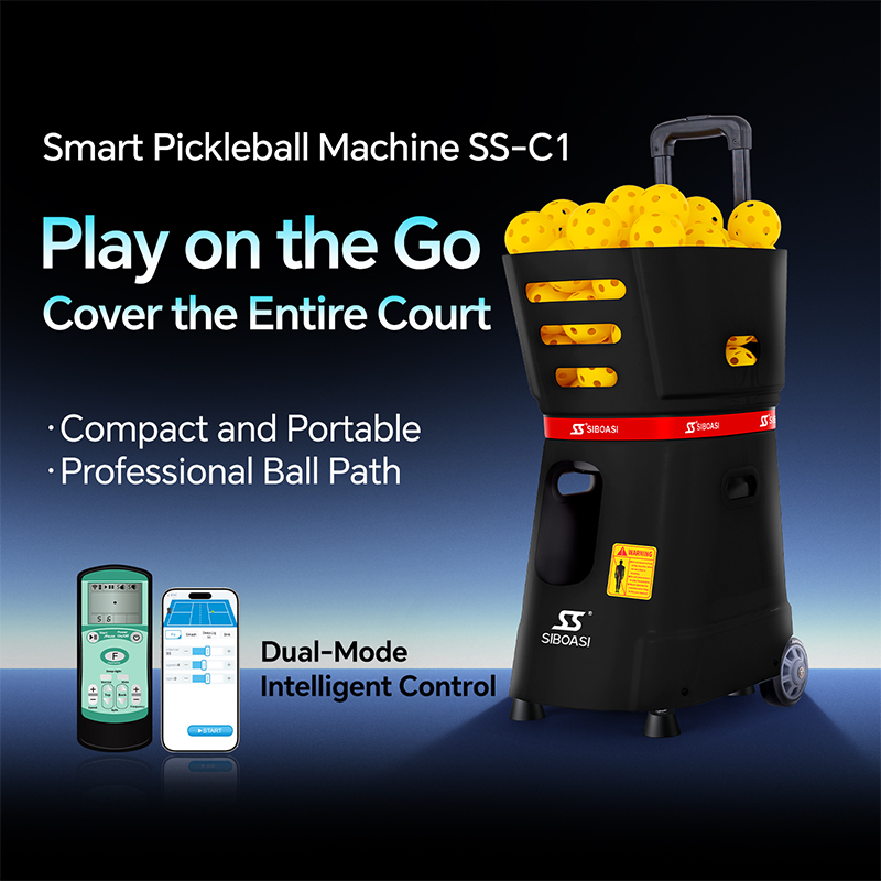 C1 APP & Wireless Remote Control Entry-Level Smart Pickleball Training Machine